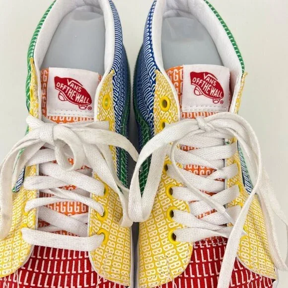 Vans High Top Pride Canvas Skateboard Sneakers Multi Color Womens  10 - Picture 5 of 16